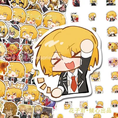 65PCS Limbus Company Don Quixote Anime Stickers Cartoon Graffiti Decals Helmet Skateboard Laptop Motorcycle Sticker Decor