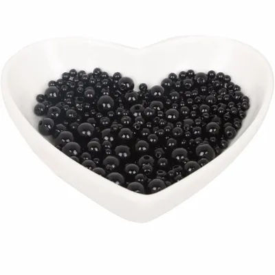 New Black Round Shape Loose Plastic Beads For Handmaking Jewelry Bracelet Pendant Necklace 4/6/8/10mm &Random MIX Size Diy Beads