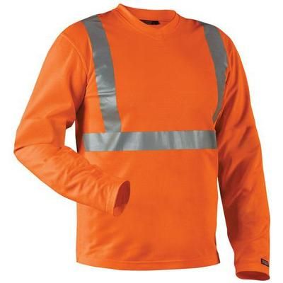 T-shirt Manches Longues Haute Visibilité Col V Taille Xl - Blaklader