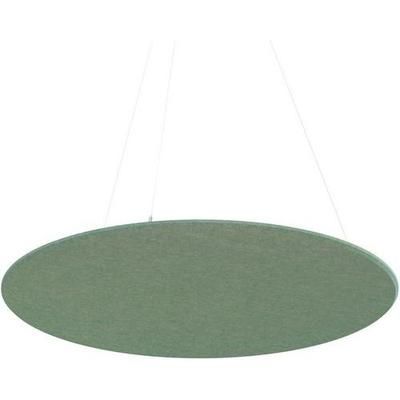 Panneau Plafond Rond Feutre Pet Acoustique Vert Pétrole - Smit Visual