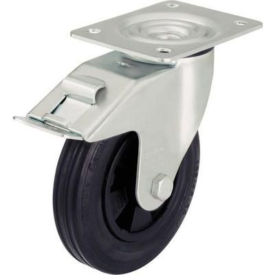 Roul Piv+frein D=160mm F=135kg Corps Polypro B Dg Caoutchouc - Blickle