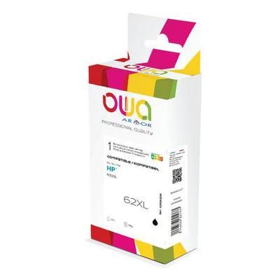 cartouche haute capacité compatible hp 62 xl black - owa