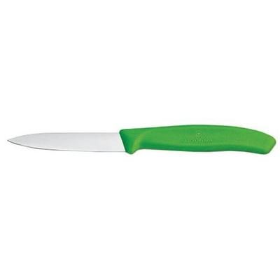 lot de 2 couteaux office 8 cm vert - swissclassic - victorinox