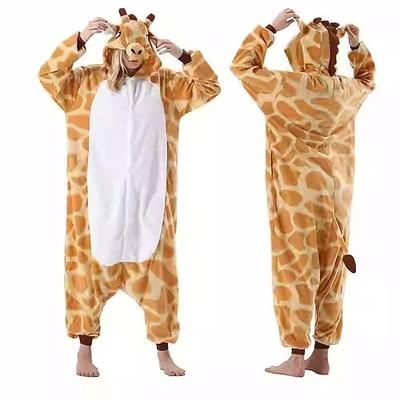 Pigiama Kigurumi Costume di Gruppo Costume tutina Fantasia animale Caldo Comodo Con cappuccio Pile Adulti Per uomo Per donna Unisex Halloween Carnevale Feste Performance Abbigliamento da Casa Costumi