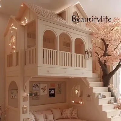 Princess Modern Camas Infantiles Furniture Home Guard Rails Kids Beds Double Decker Safety Custom Design Children Beds