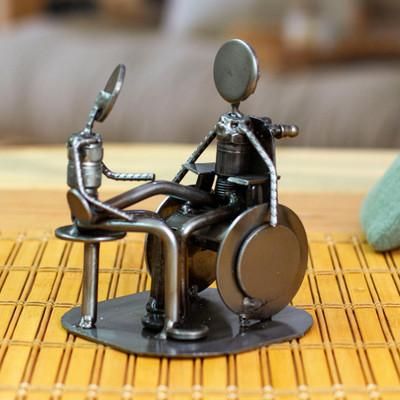 'Eco-Friendly Inspirational Polished Upcycled Metal Sculpture'