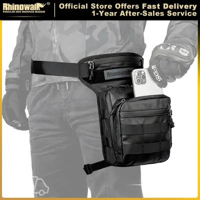 Rhinowalk Waist Leg Bag 3L Large Messenger Bag Portable Travel Cycling Leg Storage Bag Phone Purse Fanny Pack Fit Thigh Hip Bum