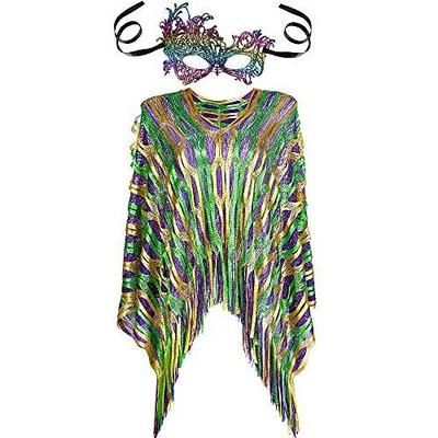 Martedì Grasso 2026 Anni Ruggenti Anni 1920 Sciarpe da flapper Il grande Gatsby Paillettes Costume Per donna Carnevale Matrimonio Evento / Festa Mascherata Adulti Scialle Altri Accessori