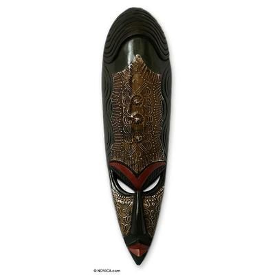 Sande Woman,'Fair Trade Congolese Wood Mask from Africa'