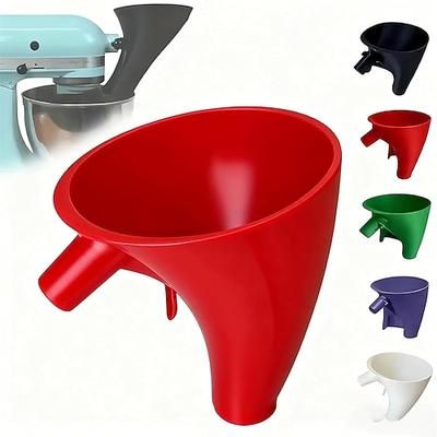 imbuto per farina per robot da cucina Kitchen Aid da 5 qt, accessorio anti-schizzi per robot da cucina con testa inclinabile da 4,5 e 5 quarti (ksm150), utensile per la cottura senza sporcare e lavabile in lavastoviglie, accessorio facile da versare
