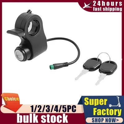Throttle For Kukirin G2 Max/G2 Pro Electric Scooter Speed Throttle Switch Lock 5-Pin Throttle Accelerator Switch with Key Parts