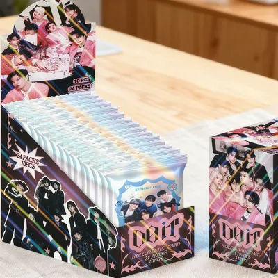 In-stock STRAY KIDS DOIT Laser Postcard Gift Set 24 packs/box, 10 cards/pack SKZOO K-pop Merchandise Collector's Item