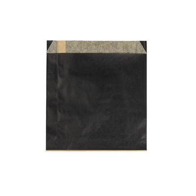 Black Grease Resistant Bags 6" x 1 1/8" x 6 1/2" 100 pack GPB5B