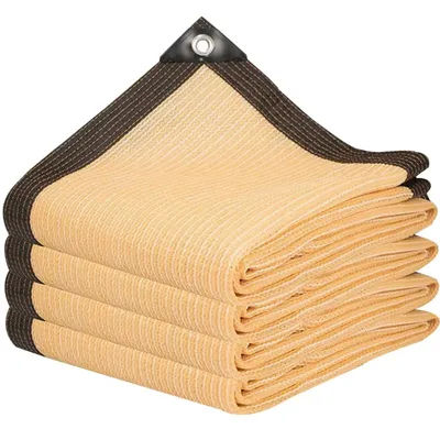 Filet pare-soleil beige, facile à installer, noir, pour balcons, cours et piscines, auvents résistants aux UV