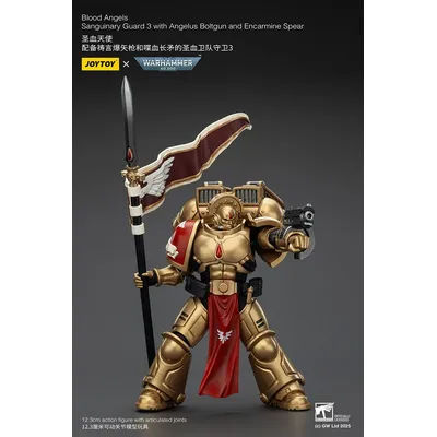 【Accessories】JOYTOY Warhammer 1/18 Blood Angels Sanguinary Guard Sanguinary Guard 3 with Angelus Boltgun and Encarmine Spear