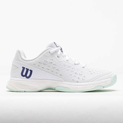 Wilson Rush Pro Junior L White/Bay/Skip Blue Junior Tennis Shoes