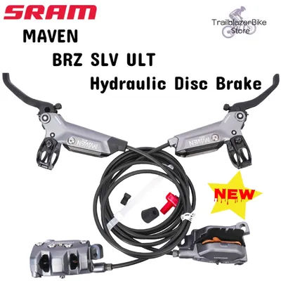 SRAM MAVEN(MVN) BRZ SLV ULT 4-PISTONS Hydraulic Disc Brake 950-1900mm Front & Rear Black MTB Bike