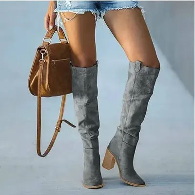 Bottes hautes au genou pour femmes, grosses nuits, côtelées sur les bottes classiques StephanLong
