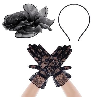 Guanti Cappello Fascinator affascinante Gentildonna Costume Per donna Mascherata Ascot Festival delle corse di cavalli Adulti Copricapo