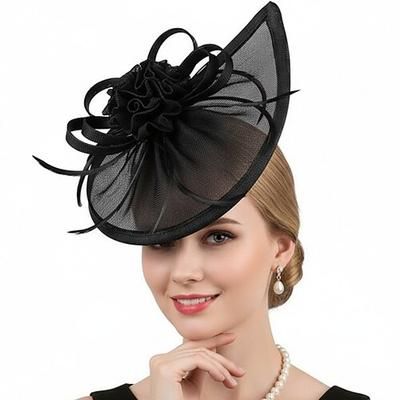 Cappello Fascinator affascinante Gentildonna Costume Per donna Mascherata Ascot Festival delle corse di cavalli Adulti Copricapo