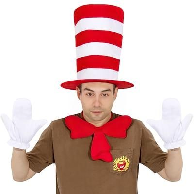 Gatto Guanti Cappello Altri accessori Personaggio classico delle fiabe Personaggi dei libri di fiabe Cosplay for Unisex Adulti Halloween Carnevale Settimana del libro Performance Vestirsi in modo