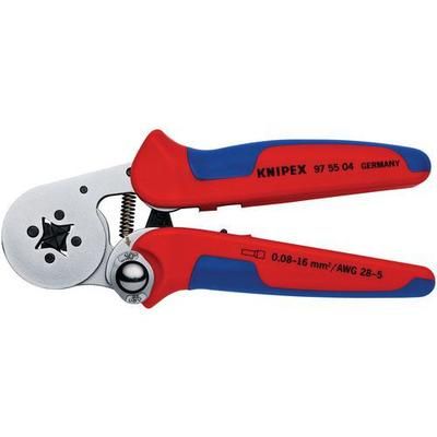 Pince À Sertir Automatique Embouts De 008 À 16mm² Chromée Sur Carton - Knipex