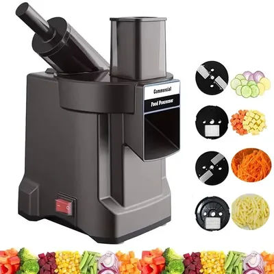 Hachoir à légumes électrique multifonctionnel 220V, Machine de découpe de carottes et de pommes de terre, tranche, robot culinaire en dés