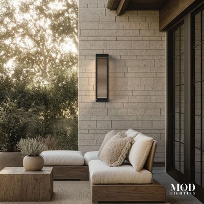 Fern | Modern Outdoor Sconce | Medium / Warm White (3000k) | MOD LIGHTING