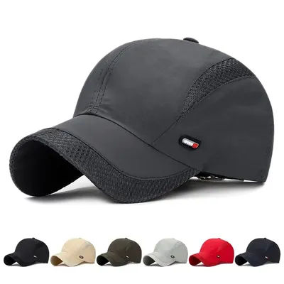 Casquette de Baseball en coton imperméable à séchage rapide, chapeaux à rabat, chapeau de soleil en maille