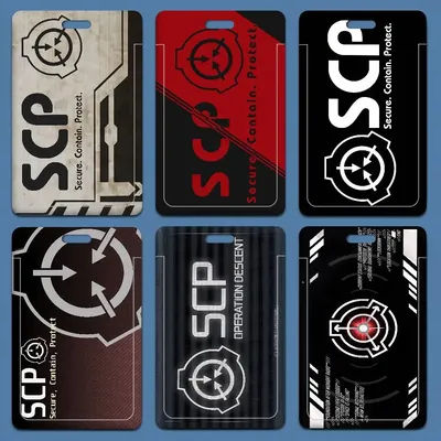 Popular Foundation Scp F-Foundation Badge Holder Lanyards Keychain Women New Cartoon Card Holders Neck Straps Student