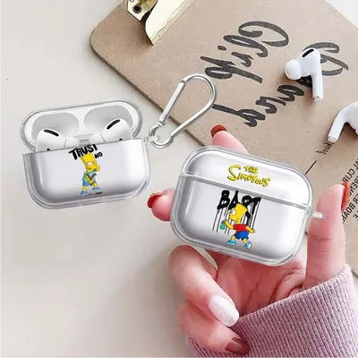 The Simpsons Bart Case For Airpods 3 Pro Pro3 2 4 1 Pro2 Clear Earphone Cases Cover