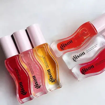 Gisou Moisturizing Strawberry Lip Balm Lip Oil Gloss Care of The Lips Benetitnt for Lips Plumping Exfoliating Plumping Gloss Oil