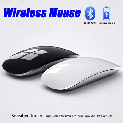 Bluetooth Wireless Mouse Rechargeable Silent Multi Arc Touch Mice Ultra-thin Magic Mouse For Laptop Ipad Mac PC Macbook 2026 NEW