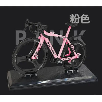 1:8 Mini Model Alloy Bicycle Diecast Decoration Metal Mountain Finger Black Bike Simulation Collection Gifts Toys for boys