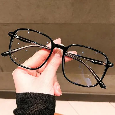 Monture de lunettes d'ordinateur transparente pour hommes et femmes, lunettes carrées anti-lumière bleue, lunettes en plastique orables, lunettes optiques