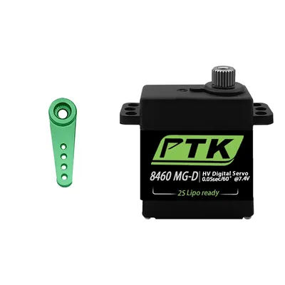 Servomoteur numérique PTK 8460 MG-D9g à engrenages métalliques pour hélicoptère télécommandé, voiture télécommandée, avion, robot, moteur de rideau électrique