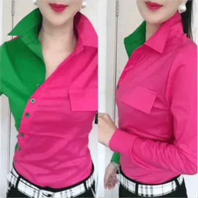 Chemise Slim à Manches sulfpour Femme, Haut Décontracté, Streetwear, Cardigan, lèvent, Abonnés