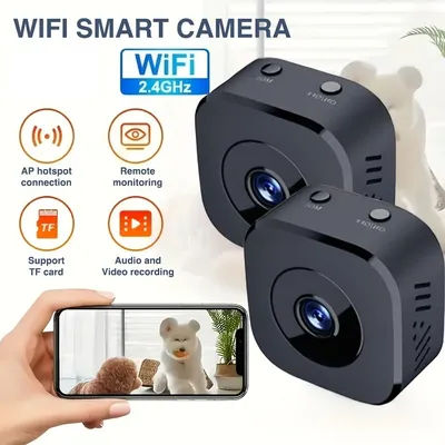Security Camera Mini Full Color Night Vision High Definition WiFi Monitor Waterproof Motion Detect Surveillance Smart Home