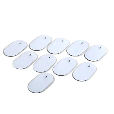 10Pcs Cervical Vertebra Machine Electronic Physiotherapy Massage Low Frequency Electrode Pads Digital TENS 4*6.5cm