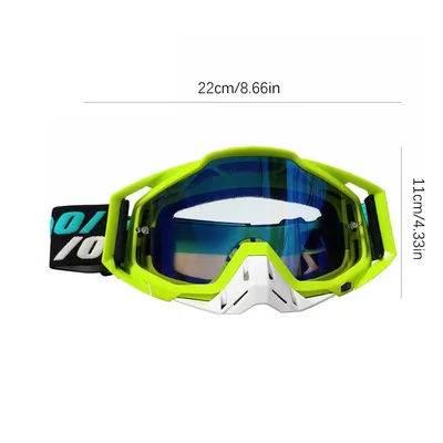 Men's Motocross Goggles With Tear-off Film Motorcycle Sunglasses Windproof Protection For Skiing Cycling Racing Off-Road