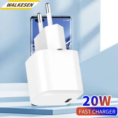 Chargeur de téléphone PD à Port unique de Type C, 20W, Charge rapide, pour iPhone 15 Pro, Samsung, Xiaomi, USB C, adaptateur d'alimentation à Charge rapide
