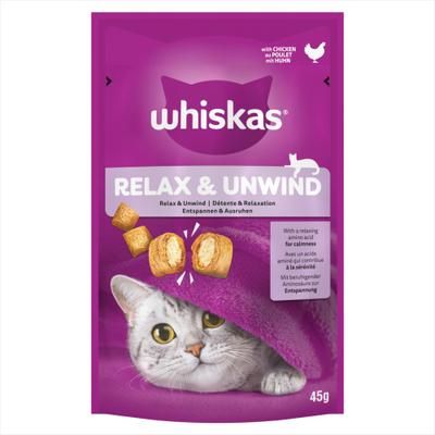 8x45g Whiskas Relax & Unwind Chicken Cat Treats