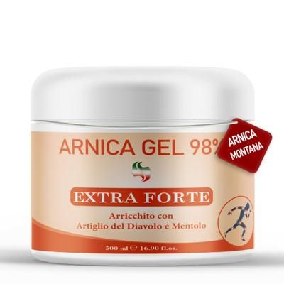 Arnica forte 98% e Artiglio del Diavolo con Mentolo -massaggi contratt