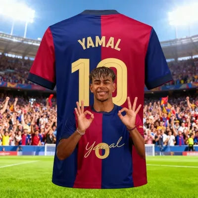 Yamal de haute qualité 2026 10 t-shirts imprimés en 3D pour les fans de football, hauts d'été pour hommes et femmes, vêtements de sport décontractés