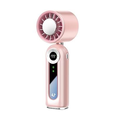 Ventilatore portatile ad alta velocità con 6 impostazioni di velocità regolabili, batteria ricaricabile, design pieghevole, ricarica USB e funzionamento silenzioso, ideale per viaggi, campeggio e