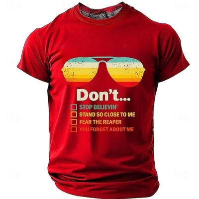 occhiali da sole retrò da uomo non smettere di credere stai così vicino temi il mietitore dimenticati di me testo della canzone opzione t-shirt grafica anni '70 '80 classic rock cultura pop nostalgico