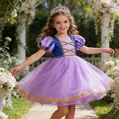 Principessa Costume Film Carino Retrò Vintage Tutù for Ragazze Bambini Giornata universale dell'infanzia Settimana del libro Quotidiano Performance Anniversario