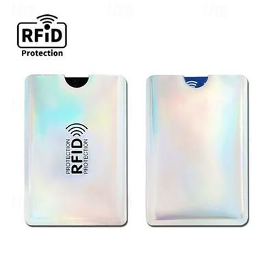 Set da 100 bustine protettive RFID, ideali per proteggere carte di credito o passaporti, prevenire il furto d'identità in viaggio, porta carte sottili e colorati per portafogli, protezione antifurto.