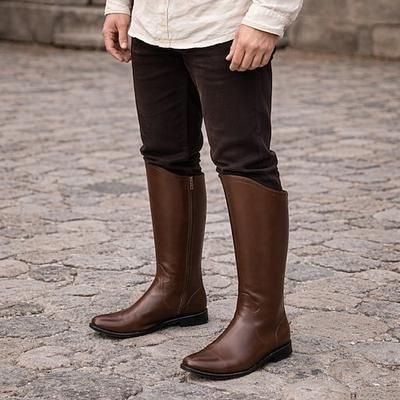 Medievale Rinascimento Steampunk A stivale Scarpe da Ballo Cavaliere Cavaliere Celtico Costume Per uomo Celtico Vichingo Halloween Carnevale Performance LARP Fiera Rinascimentale Adulti Scarpe