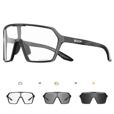 SCVCN Hot Cycling Photochromic UV400 Sunglasses MTB Glasses Outdoor Bike Cycling Eyewear Men Women Bicycle Sports Hiking Glasses